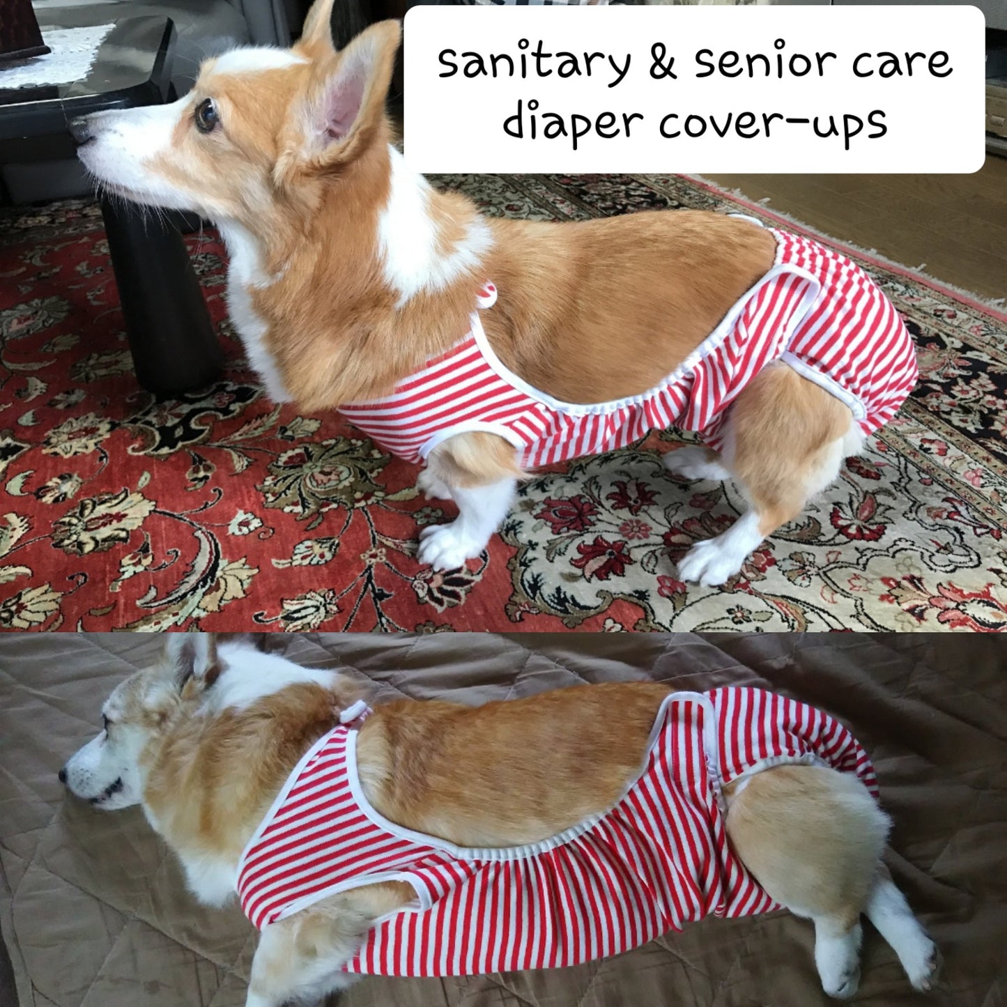 Custom-fit sanitary& senior care diaper cover-ups